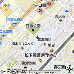 大阪府守口市祝町5-9周辺の地図