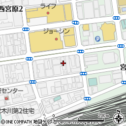 ハイマート第２新大阪周辺の地図