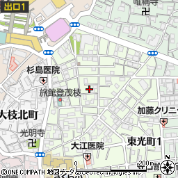 大阪府守口市大枝東町17周辺の地図