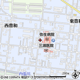 愛知県豊橋市弥生町東豊和114周辺の地図