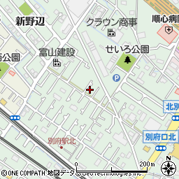 兵庫県加古川市別府町別府936-4周辺の地図