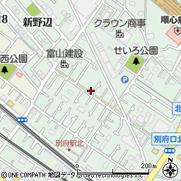 兵庫県加古川市別府町別府936-13周辺の地図
