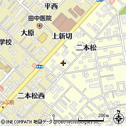 愛知県豊橋市草間町二本松43周辺の地図