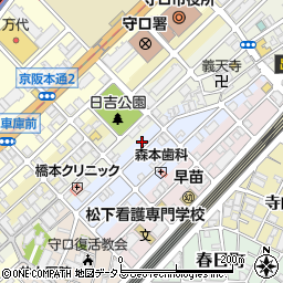 大阪府守口市祝町5-7周辺の地図