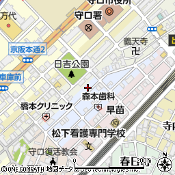 大阪府守口市祝町5-6周辺の地図