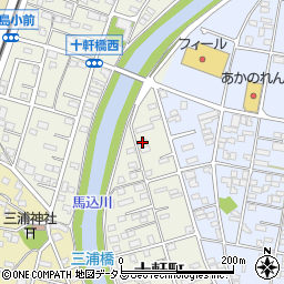 静岡県浜松市中央区十軒町593周辺の地図