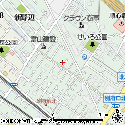 兵庫県加古川市別府町別府936-12周辺の地図