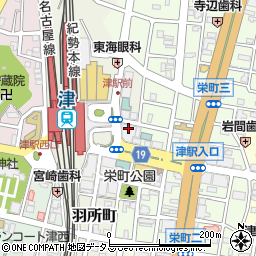 扶桑電通株式会社津営業所周辺の地図