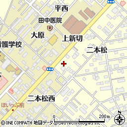 愛知県豊橋市草間町二本松3周辺の地図