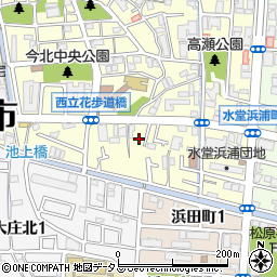 兵庫県尼崎市西立花町3丁目15周辺の地図