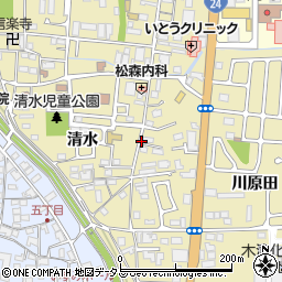レオパレスKIZUGAWA駐車場周辺の地図