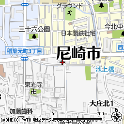 尼崎今北郵便局 ＡＴＭ周辺の地図