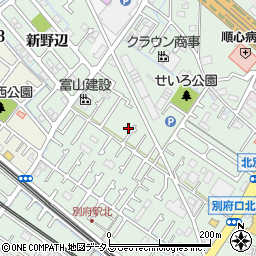 兵庫県加古川市別府町別府936-11周辺の地図