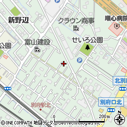 兵庫県加古川市別府町別府936-6周辺の地図