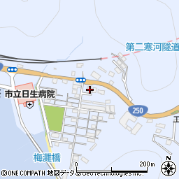 岡山県備前市日生町寒河2449周辺の地図