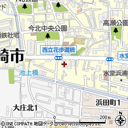 兵庫県尼崎市西立花町3丁目16-55周辺の地図