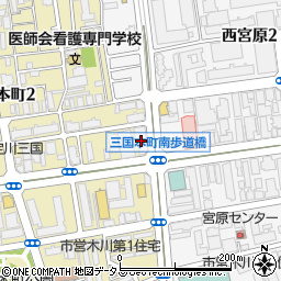 かさねや新大阪店周辺の地図