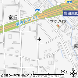 静岡県磐田市富丘744-7周辺の地図