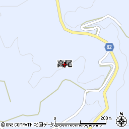 京都府相楽郡南山城村高尾周辺の地図