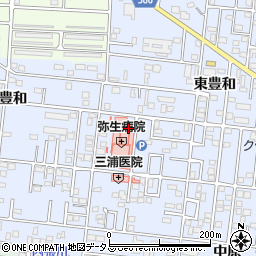 愛知県豊橋市弥生町東豊和98周辺の地図