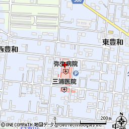 愛知県豊橋市弥生町東豊和97周辺の地図