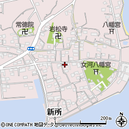 静岡県湖西市新所74周辺の地図
