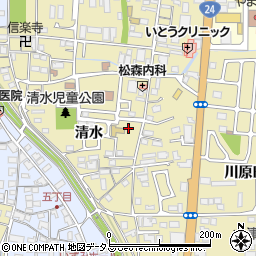 京都府木津川市木津清水123-41周辺の地図