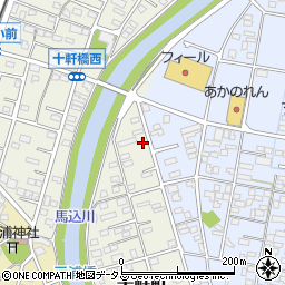 静岡県浜松市中央区十軒町590周辺の地図