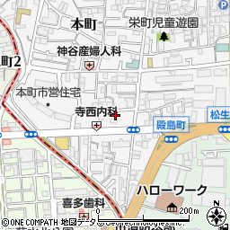大阪府門真市本町30周辺の地図