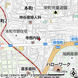 大阪府門真市本町30周辺の地図