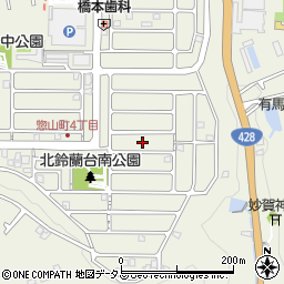 兵庫県神戸市北区惣山町4丁目10周辺の地図