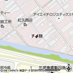 愛知県豊橋市神野新田町（チノ割）周辺の地図