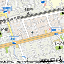 兵庫県芦屋市楠町4周辺の地図