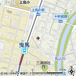 静岡県浜松市中央区十軒町75周辺の地図