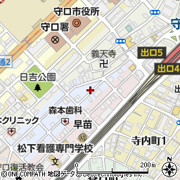 大阪府守口市祝町周辺の地図