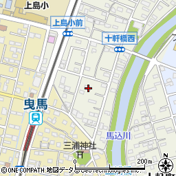 静岡県浜松市中央区十軒町82周辺の地図