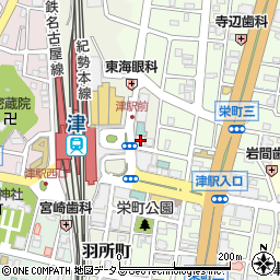 トヨタレンタリース三重津駅前店周辺の地図