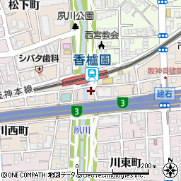 西宮警察署市庭交番周辺の地図