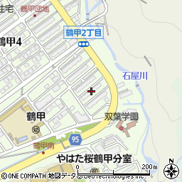 鶴甲コーポ２号館周辺の地図
