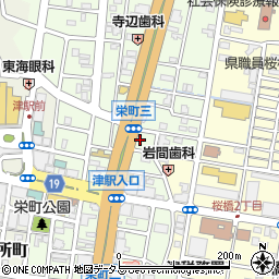 ナショナル補聴器センター津店周辺の地図