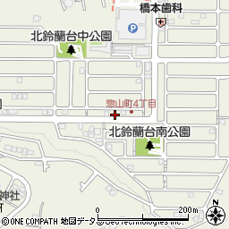 兵庫県神戸市北区惣山町3丁目2周辺の地図