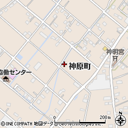静岡県浜松市中央区神原町周辺の地図