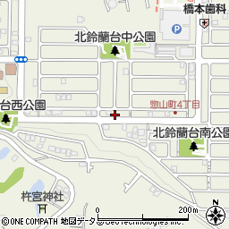 兵庫県神戸市北区惣山町3丁目8周辺の地図