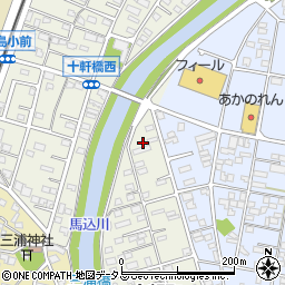静岡県浜松市中央区十軒町589周辺の地図