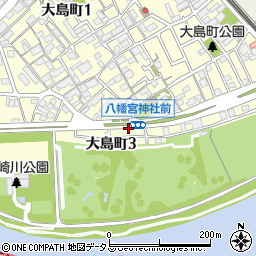 大阪府豊中市大島町周辺の地図
