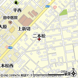 愛知県豊橋市草間町二本松67周辺の地図