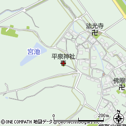 平泉神社周辺の地図