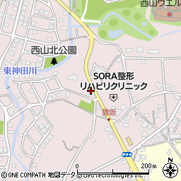 静岡県浜松市中央区西山町1307周辺の地図
