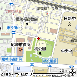 橘公園トイレ周辺の地図