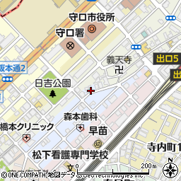 大阪府守口市祝町4周辺の地図